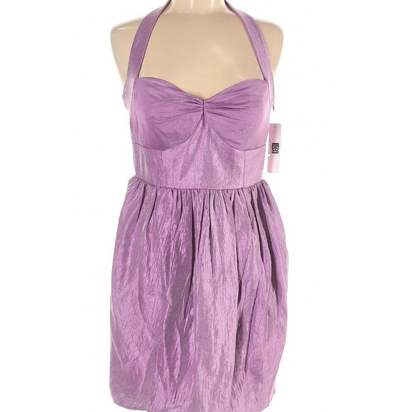 Laundry By Design Violet Cocktail Party Dress - Picture 3 of 8